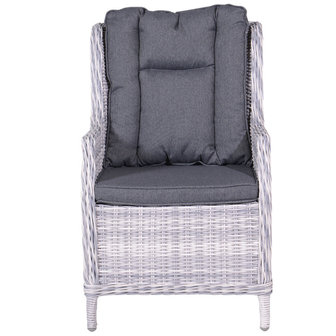  Garden Impressions Osborne Dining Stuhl - cloudy grey HØ5mm/reflex black