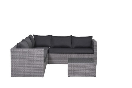 Garden Impressions Montana Loungeset 4-tlg. - org. grey 8,4mm/dunkel anthr.