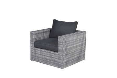 Garden Impressions Menorca Lounge Sessel - cloudy grey L-shape/ref. black