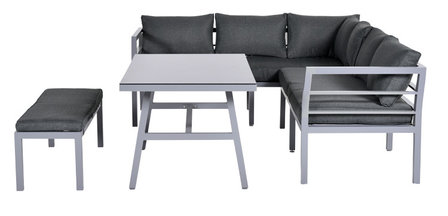 Garden Impressions Blakes Lounge/Dining Set 4-tlg - arctic grey/reflex black