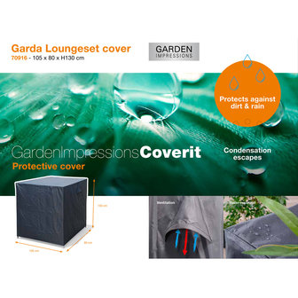 Garden Impressions Coverit Garda loungeset h&uuml;lle - 105x80xH130