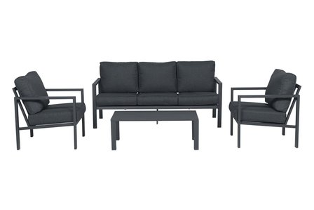 Garden Impressions Springs Loungeset 4-tlg. - carbon black/reflex black