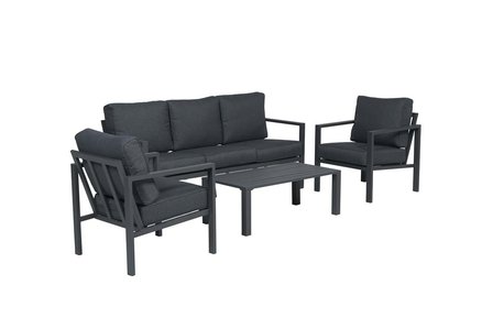 Garden Impressions Springs Loungeset 4-tlg. - carbon black/reflex black