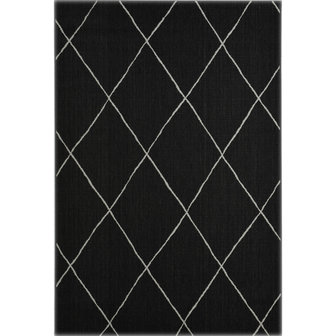 Garden Impressions Diamonds Teppich - 160x230 cm schwarz