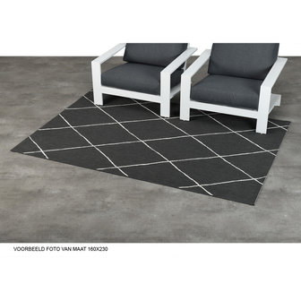 Garden Impressions Diamonds Teppich - 160x230 cm schwarz