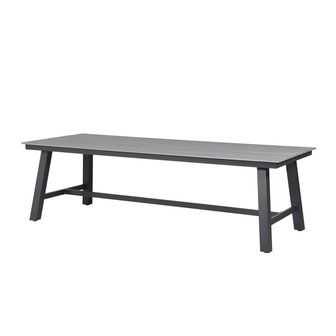 Garden Impressions Brisbane Tisch 250x100 - carbon black/Polywood grey