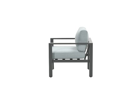 Garden Impressions Bianca Lounge Sessel - carbon black/mintgrau