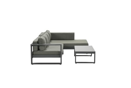 Garden Impressions Esmee Loungeset 3-tlg. links - carbon black/mystic grey