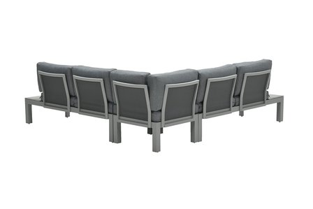 Garden Impressions Adelaide Loungeset 4-tlg. - carbon black/mystic grey