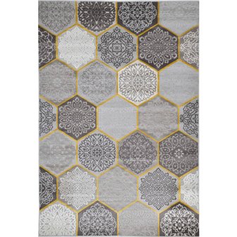 Garden Impressions Hexagon Teppich - 160x230 Ocker