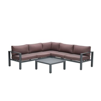 Garden Impressions Bianca Lounge Set 4-tlg. - Carbon black/ Kupfer