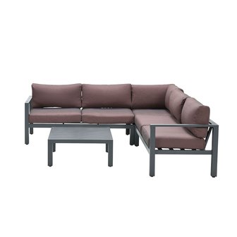 Garden Impressions Bianca Lounge Set 4-tlg. - Carbon black/ Kupfer