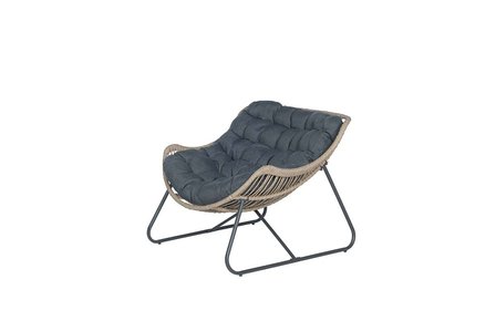 Garden Impressions Luna Relax Sessel - Natur Rotan/ myst Grau