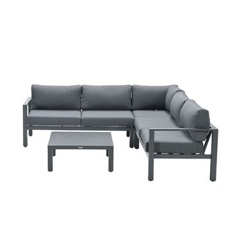 Garden Impressions Bianca Lounge Set 4-tlg. - Carbon black/ mystic Grau