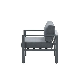 Garden Impressions Bianca Lounge Sessel - Carbon black/ mystic Grau