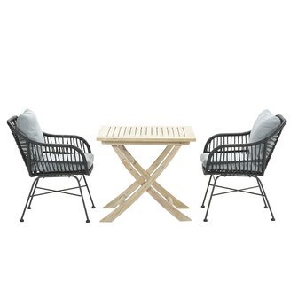 Garden Impressions Margriet Garten Set 3-Teilig - mint grey/acacia
