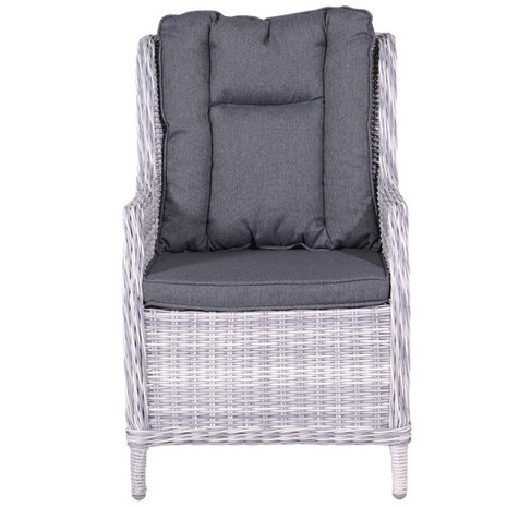  Garden Impressions Osborne Dining Stuhl - cloudy grey HØ5mm/reflex black