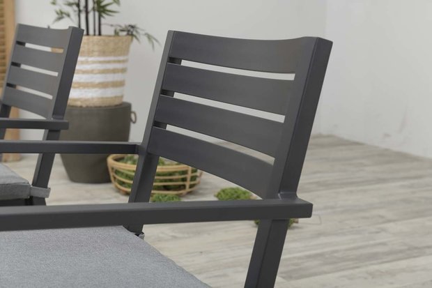 Garden Impressions Oklahoma Dining Stuhl - carbon black/ mid grey