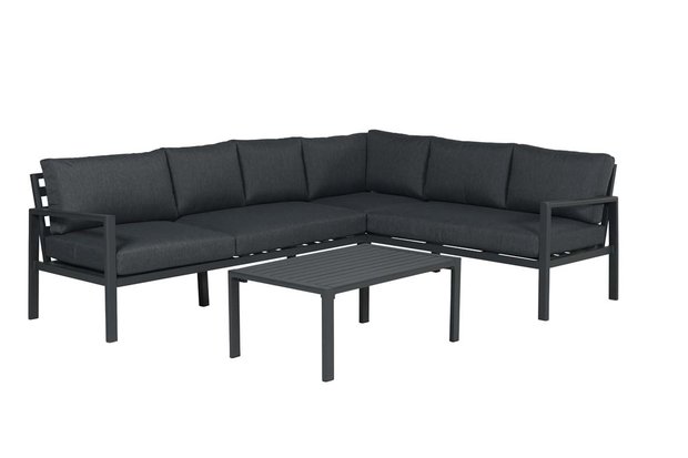 Garden Impressions Lexington Loungeset 4-tlg R - carbon black/reflex black