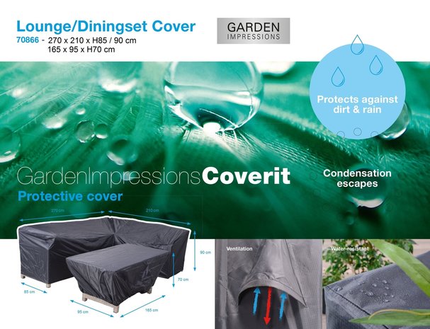 Garden Impressions Coverit Vancouver Set R 02350 - 270x210xH85/90 und 165x95xH70