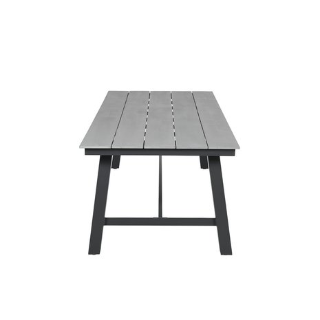 Garden Impressions Brisbane Tisch 250x100 - carbon black/Polywood grey