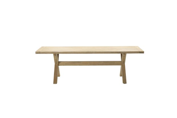 Garden Impressions La Plata Dining Tisch 240x100 - Akazie white wash/Beine 8x8 cm