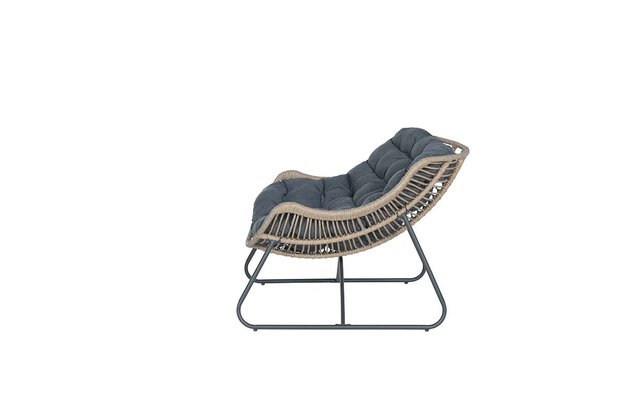 Garden Impressions Luna Relax Sessel - Natur Rotan/ myst Grau