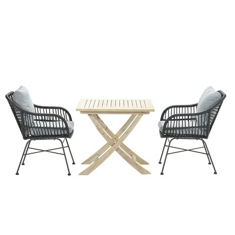 Garden Impressions Margriet Garten Set 3-Teilig - mint grey/acacia