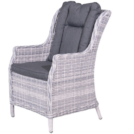  Garden Impressions Osborne Dining Stuhl - cloudy grey HØ5mm/reflex black