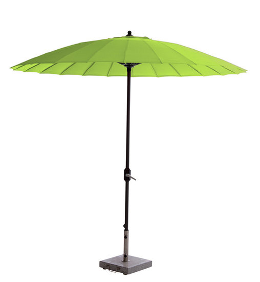 Garden Impressions Manilla Sonnenschirm - Ø250 carbon black/ lindgrün