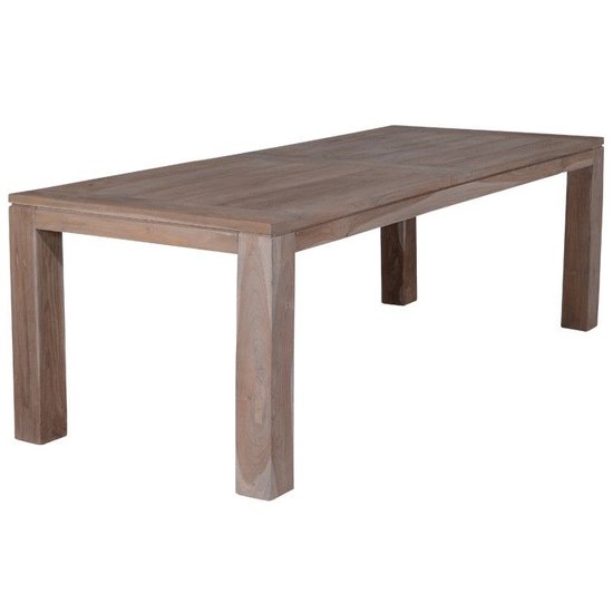 Garden Impressions Mexico Tisch - 240x100x76grey teak/Beine12x12