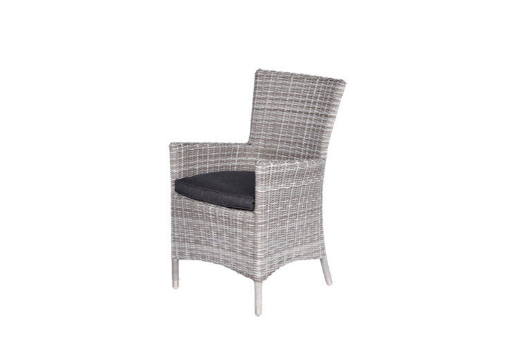 Garden Impressions Costa Dining Stuhl - cloudy grey HØ5mm/refl.black