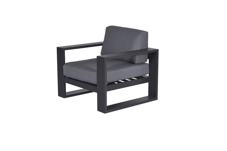 Garden Impressions Cube Lounge Sessel - carbon black/reflex black