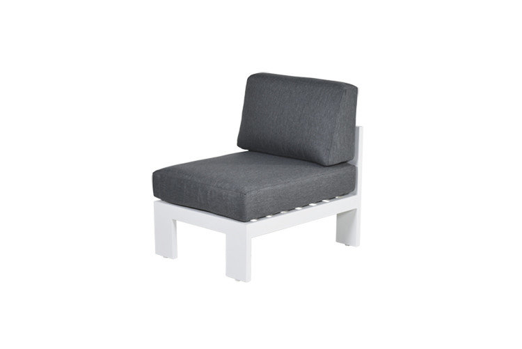 Garden Impressions Cube Mittelelement - mat white/reflex black