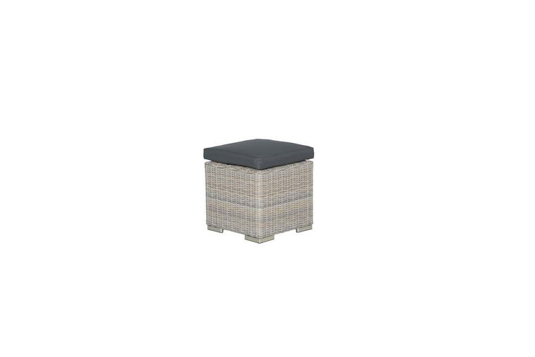 Garden Impressions Tennessee Hocker - 45x45 vin.willow HØ6mm/anthr.