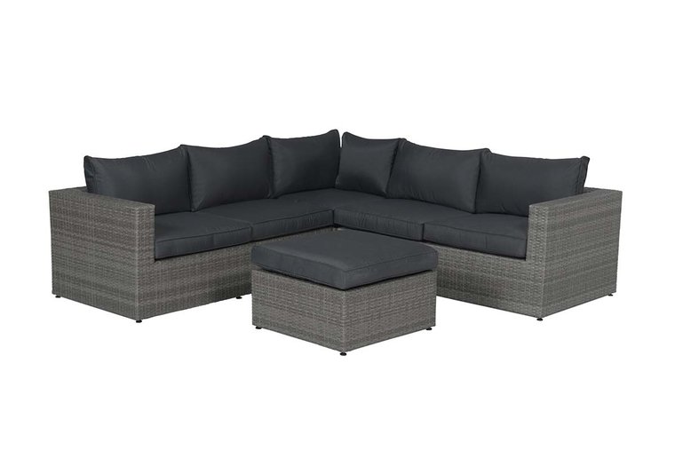 Garden Impressions Cayman II Lounge Set 4-tlg - organic grey 8,4mm/ d. Anthr.