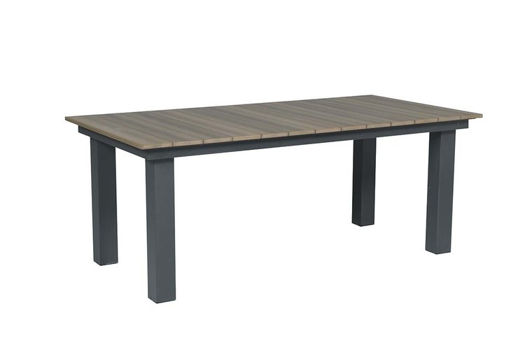 Garden Impressions Parkland Tisch 200x100xH77 - Vw. vintage teak/carbon black