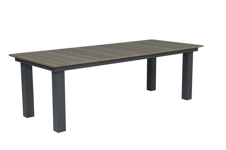 Garden Impressions Parkland Tisch 240x100xH77 - Vw. vintage teak/carbon black