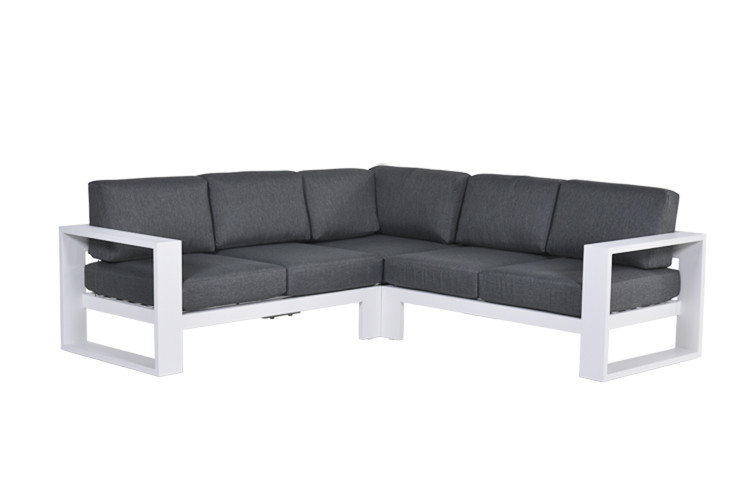 Garden Impressions Cube Loungeset 3-tlg. - mat white/reflex black