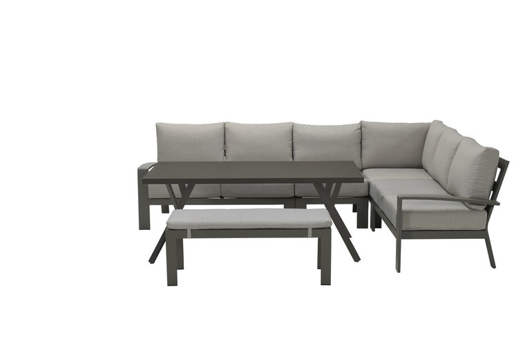 Garden Impressions Rondo Lounge/Dining Set 6-tlg. - barista/latte