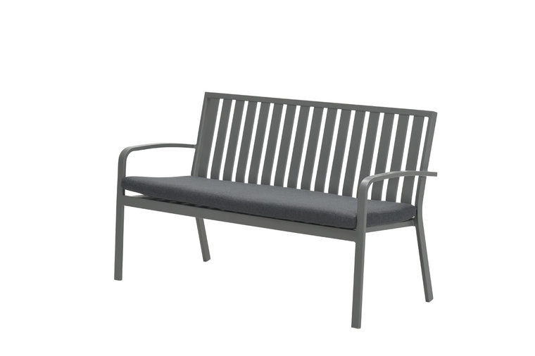 Garden Impressions Bruno Parkbank L150 cm - arctic grey/ reflex black