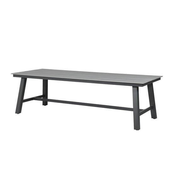 Garden Impressions Brisbane Tisch 250x100 - carbon black/Polywood grey