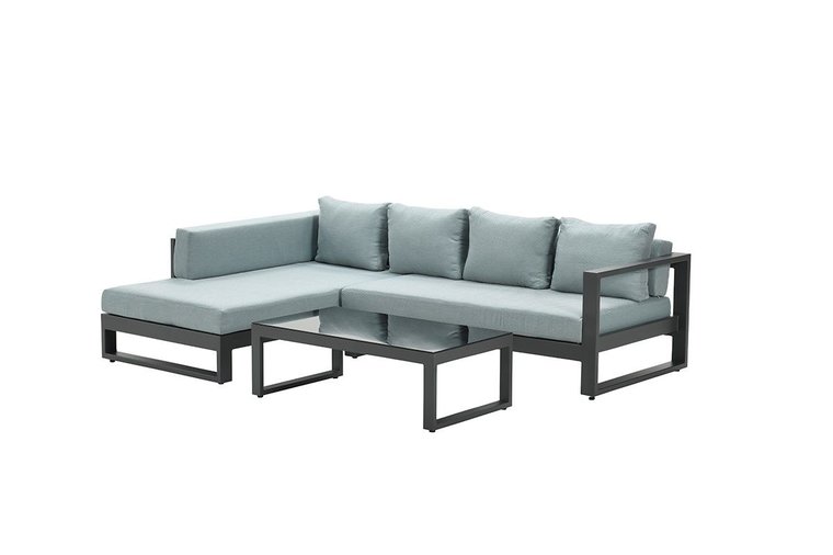 Garden Impressions Esmee Loungeset 3-tlg. rechts - carbon black/mintgrau