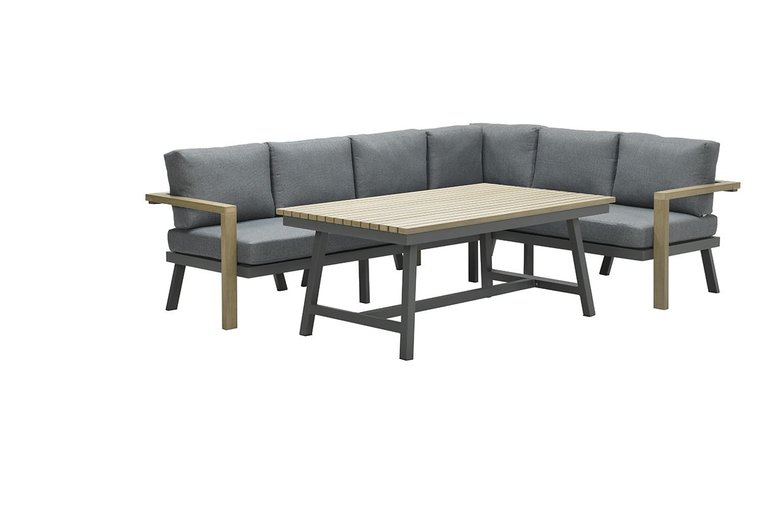 Garden Impressions Morgana L/D Set 3-tlg. rechts - VW vint.teak/c.black/mystic gr