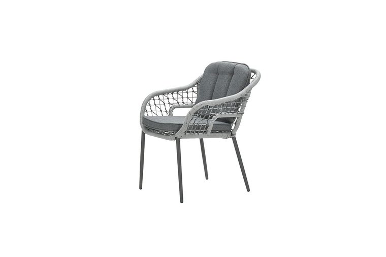 Garden Impressions Bonham Dining Stuhl - c.bl/Rope l-d grØ5mm/mystic gr