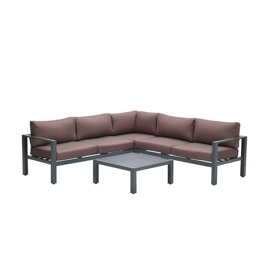 Garden Impressions Bianca Lounge Set 4-tlg. - Carbon black/ Kupfer