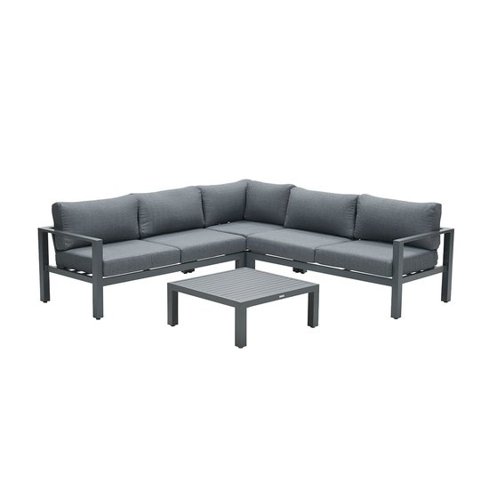 Garden Impressions Bianca Lounge Set 4-tlg. - Carbon black/ mystic Grau