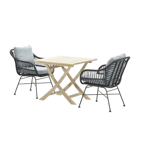 Garden Impressions Margriet Garten Set 3-Teilig - mint grey/acacia